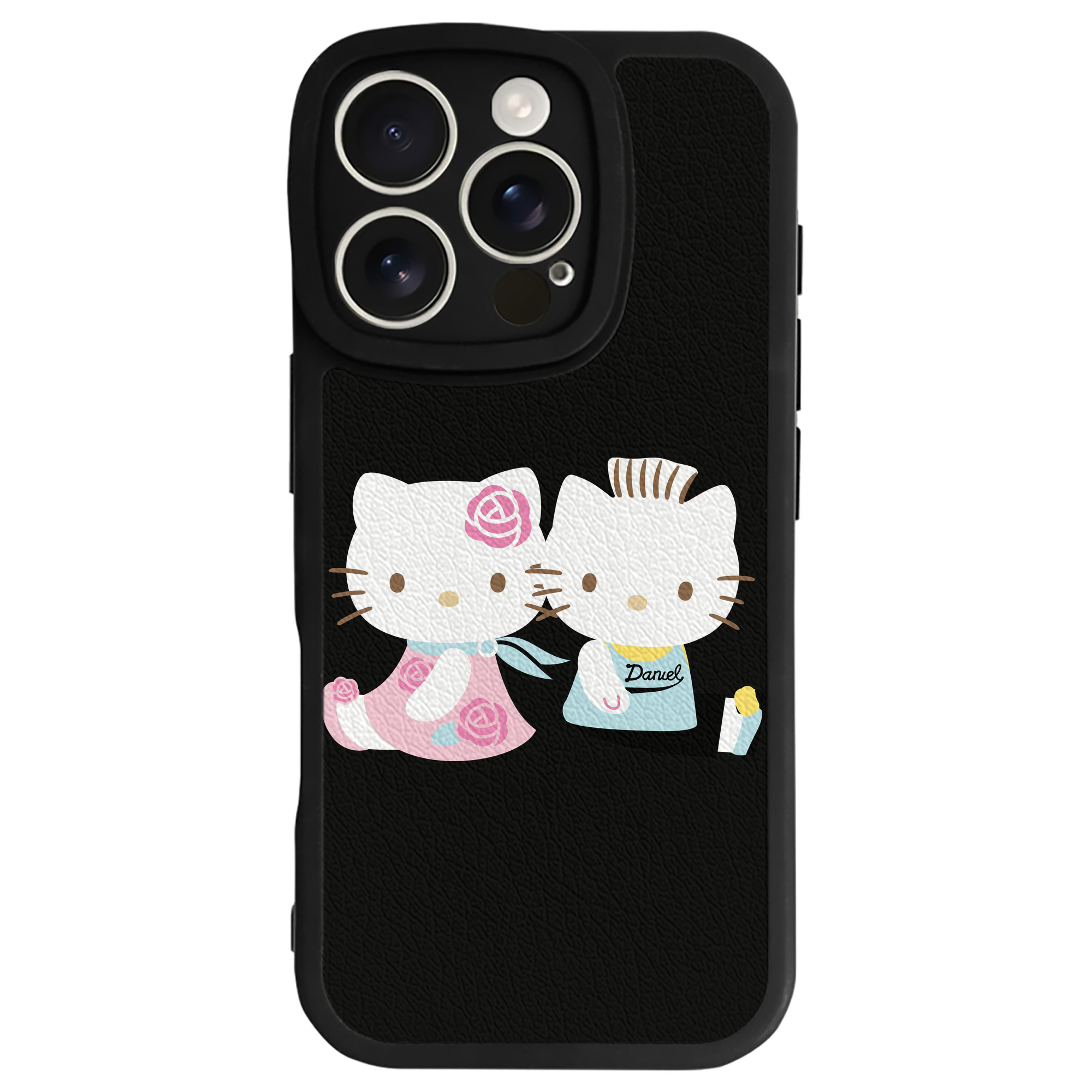 （画像用） Hello Kitty ハローキティ 【iPhone 16シリーズ対応】シリコンスマホケース（レザー調） 材質：シリコン
